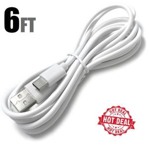 USB-C to USB-A Cable, 6.6 Feet White