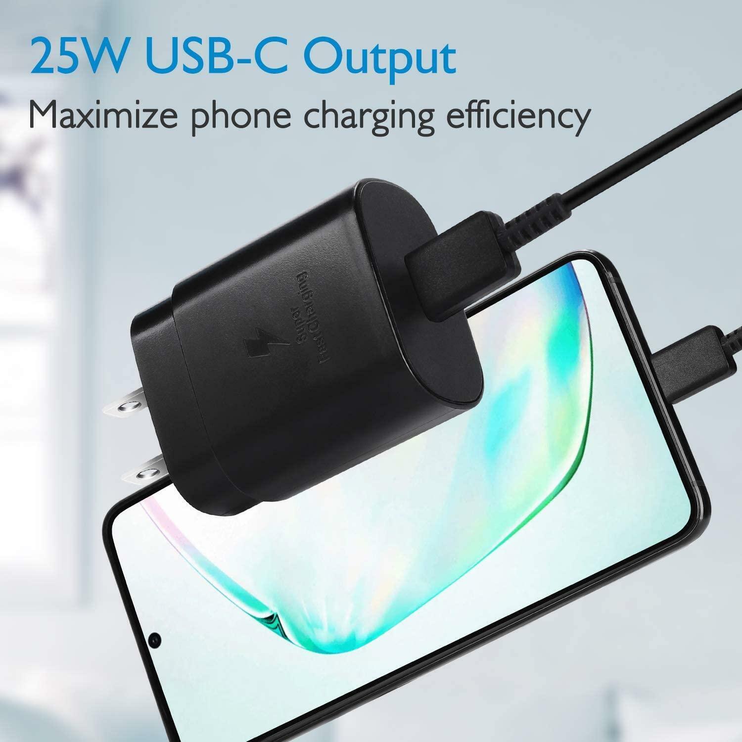 Super Fast 25W USB-C Charger + 6FT Cable