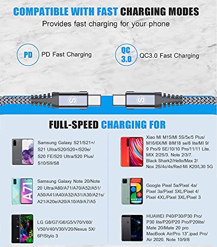 USB-C 60W Charging Cable [2-Pack, 2M]