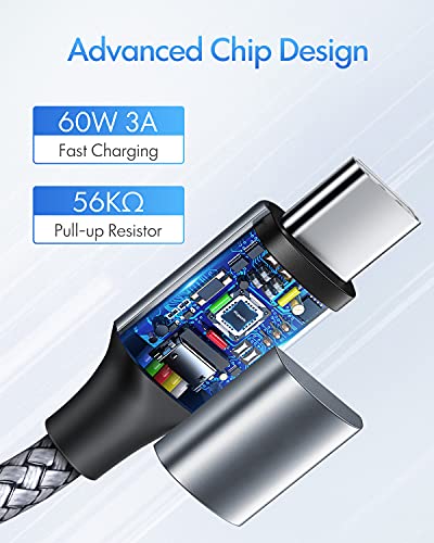 2-pack 3ft Fast Charging USB-C Cable