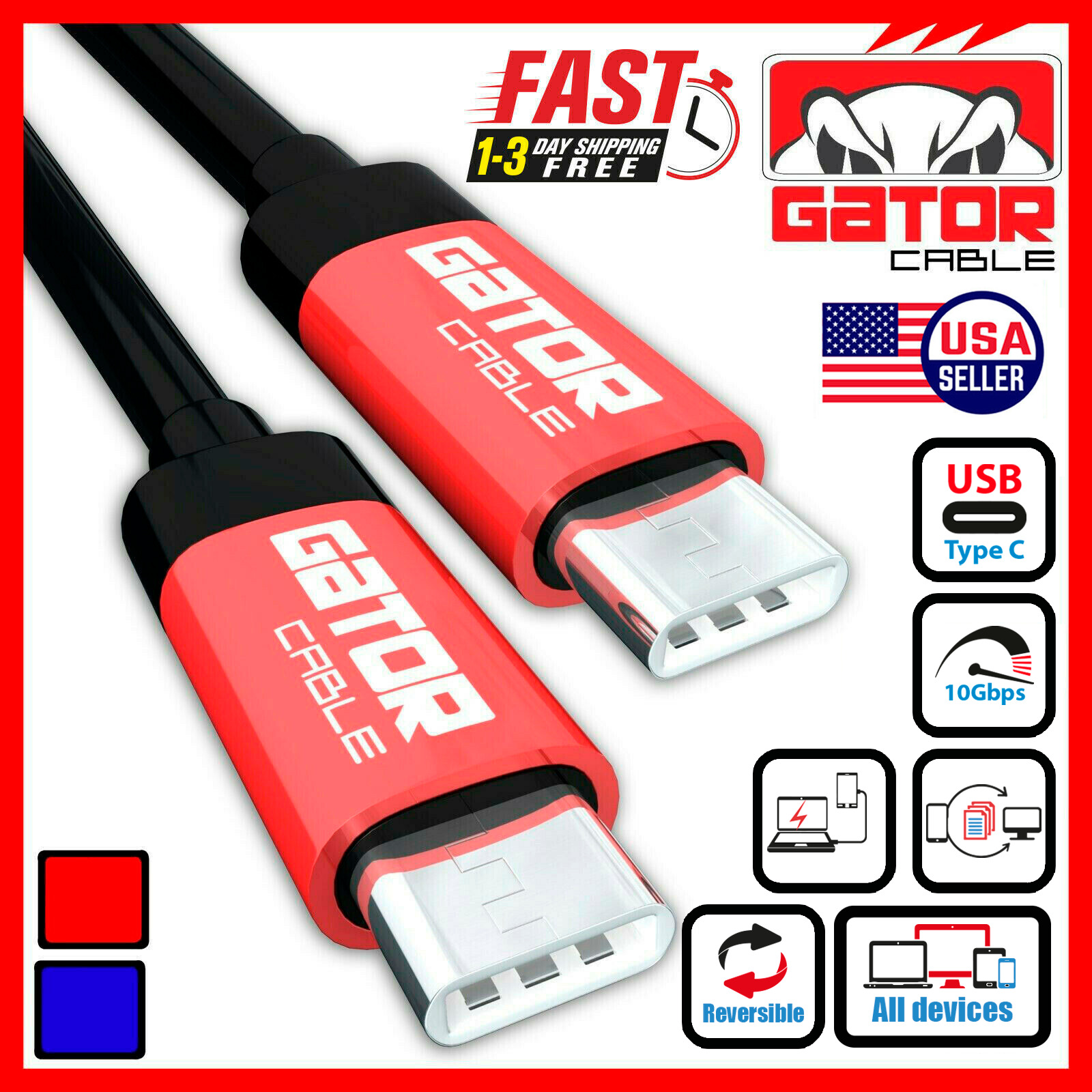 Fast Charging USB-C to USB-C Cable