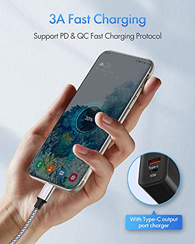 2-pack 3ft Fast Charging USB-C Cable