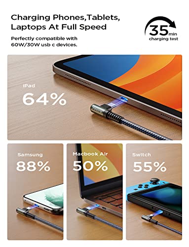 AINOPE 2-Pack USB C to USB C Cable 6.6ft