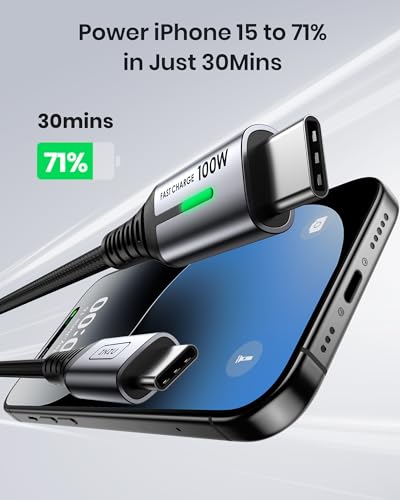 2-Pack 100W Fast Charging USB-C Cables