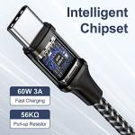 RAVIAD USB-C Fast Charging Cable 0.3M (2 Pack)