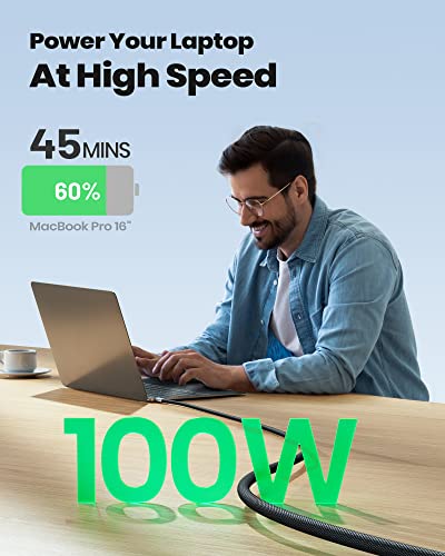 2-Pack 100W Fast Charging USB-C Cables