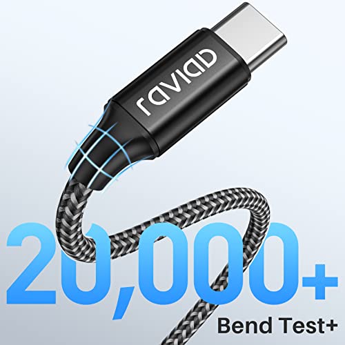 RAVIAD USB-C Fast Charging Cable - 2 Pack (30CM)