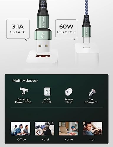 AINOPE 10FT USB-C to USB-C Charging Cable