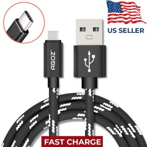 3-Pack USB-C to USB-A Fast Charger Cables