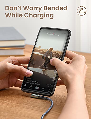 AINOPE 2-Pack 1.6ft Right Angle USB-C Cables