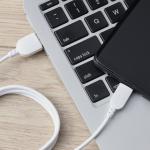 3' USB-C to USB Cable in White