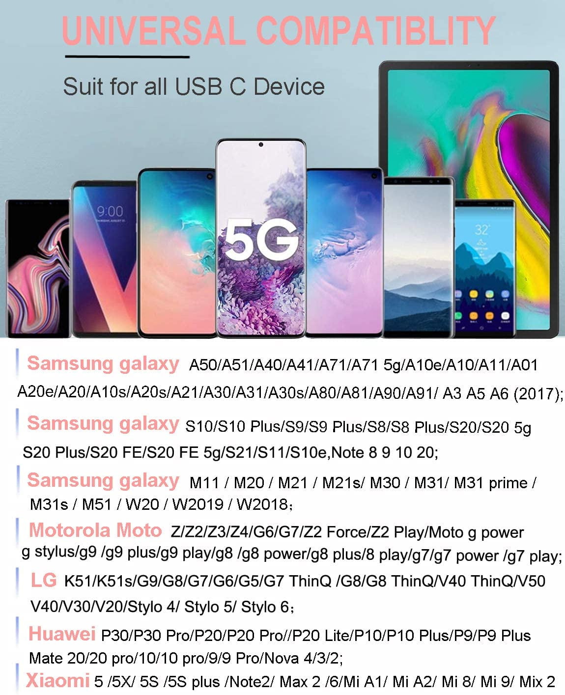Aioneus 3FT Pink USB-C to USB-A Cable