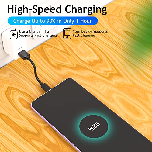 Short USB-C Cable with Fast Charging - 0.5FT