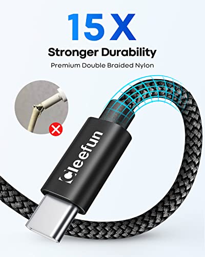CLEEFUN 30CM USB-C Fast Charging Cables (2-Pack)