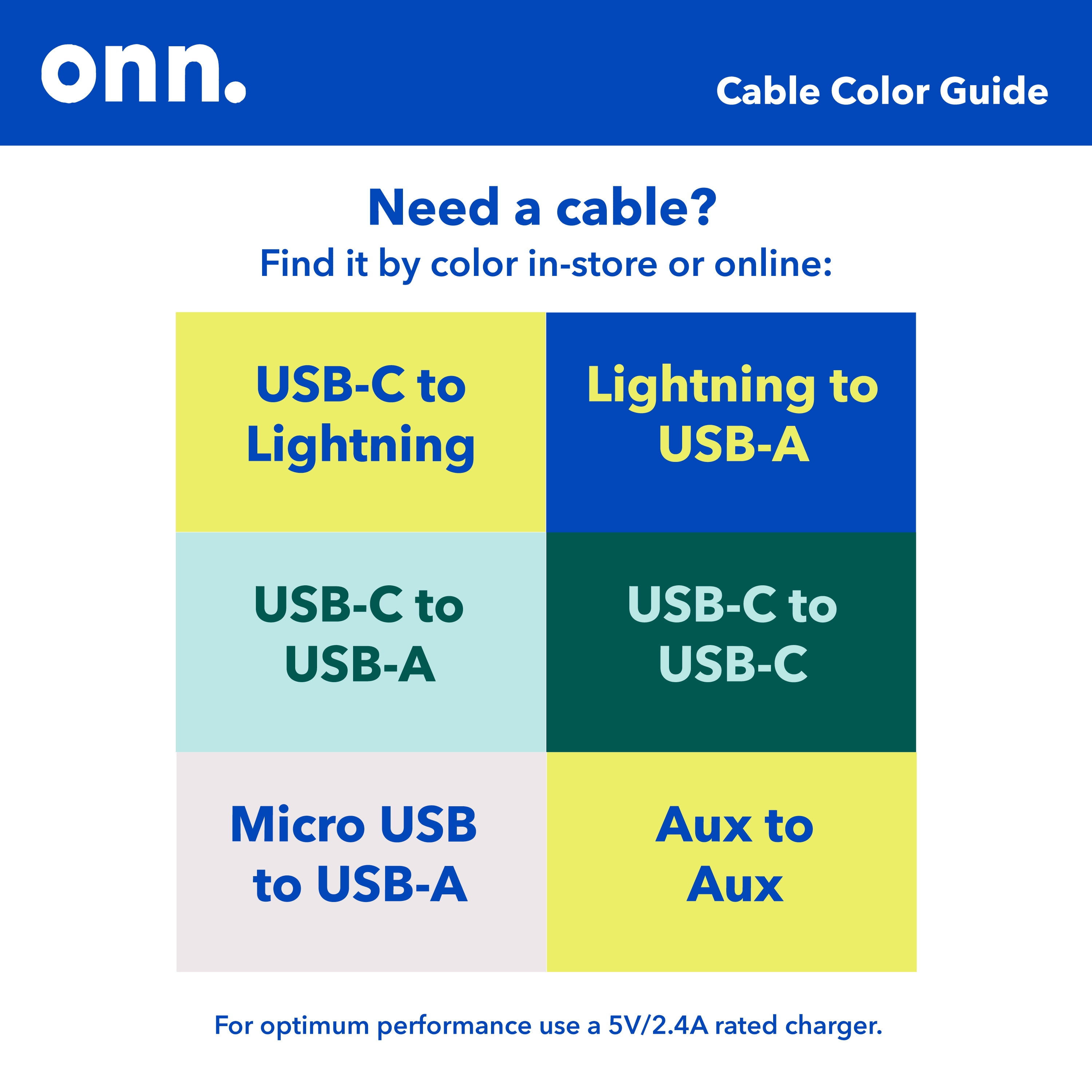 3' USB-C to USB Cable in White