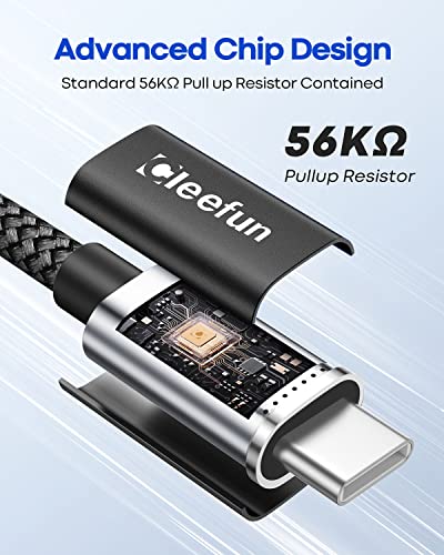 CLEEFUN 30CM USB-C Fast Charging Cables (2-Pack)