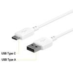 3' USB-C to USB Cable in White