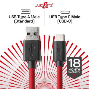 JuicEBitz® Long USB-C to USB-A Charger Cable