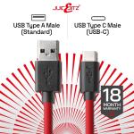 JuicEBitz® Long USB-C to USB-A Charger Cable