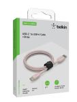 Belkin 5FT Braided USB-C Cable - Rose Gold