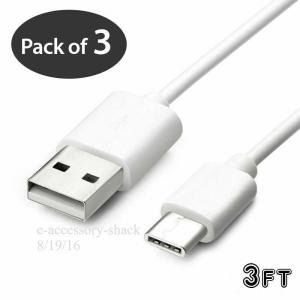3 Pack USB-C to USB-A Fast Charge Cables