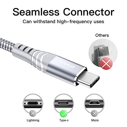 Siwket 3A Fast Charging USB-C Cable 2-Pack