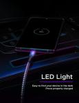 2 Pack 6.6FT USB C Charger Cable with LED