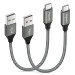 2-Pack 6-Inch Fast Charging USB-C Cables