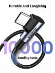 UGREEN 90° USB to USB-C Fast Charging Cable