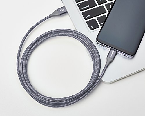 6ft Nylon USB-C to USB-A Fast Charging Cable