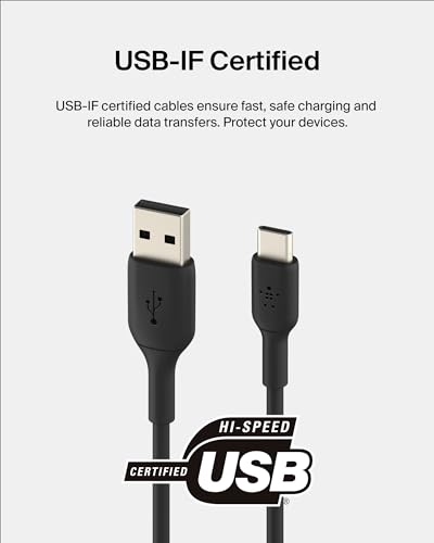 Belkin 6.6ft USB-C Charger - Black