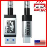 Metal USB-C to USB Fast Charger Cable for Android