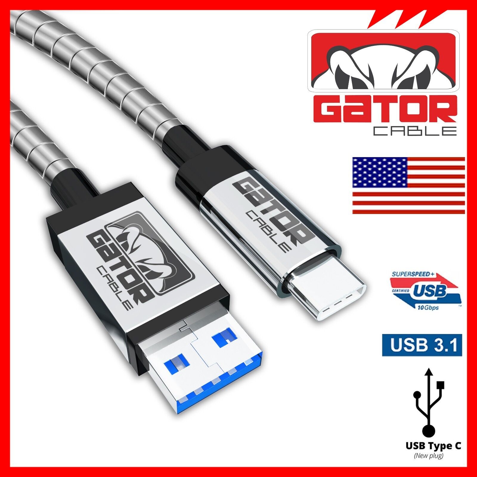 USB-C to USB-A Fast Charging Cable - Samsung