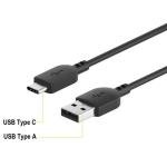 6ft USB to USB-C Cable - Black