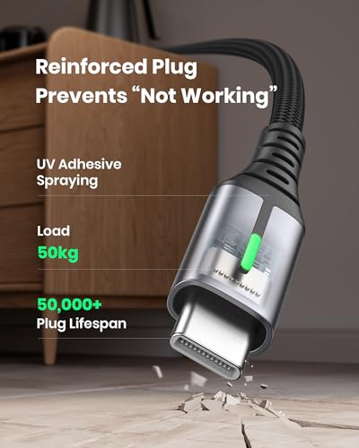 INIU 2m Nylon Braided USB-C Charging Cable
