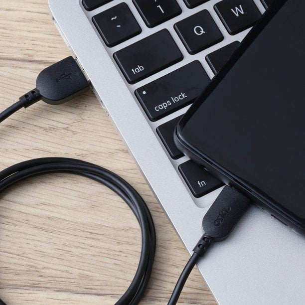 6ft USB to USB-C Cable - Black