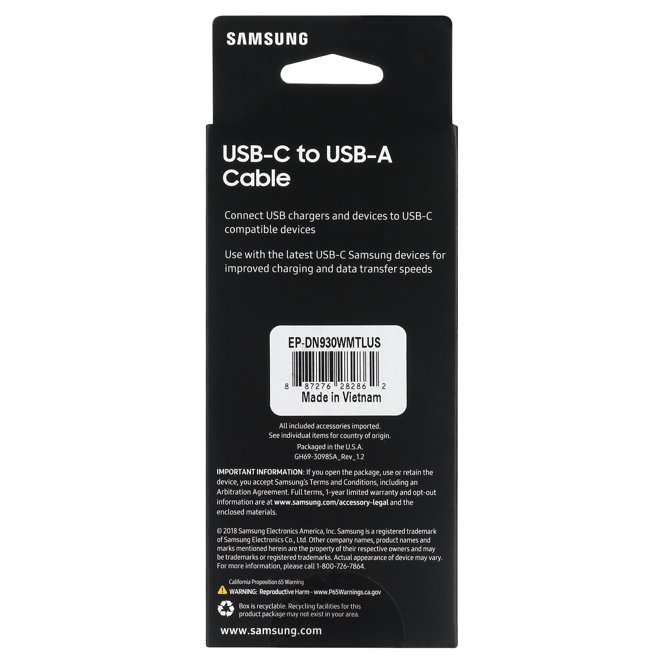 Samsung USB-C Cable (USB-C to USB-A)