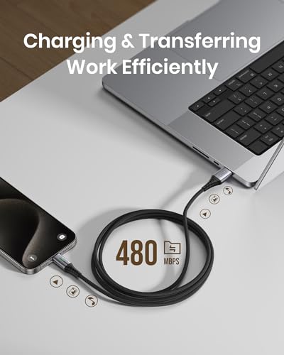 INIU 2m Nylon Braided USB-C Charging Cable