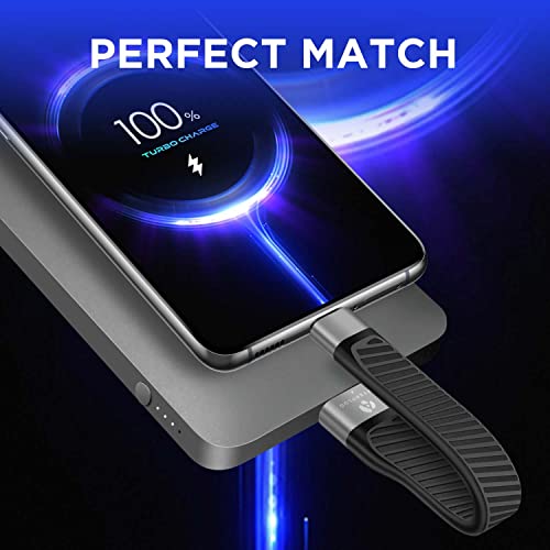 5.5" USB-C Fast Charger Cable - Black