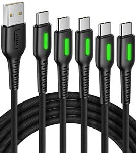INIU USB C Fast Charge Cable 5-Pack