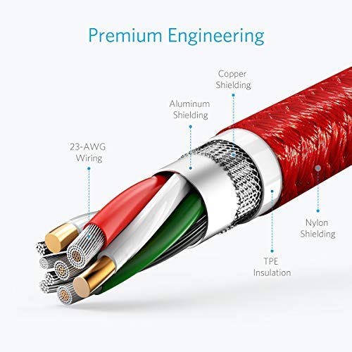 Anker PowerLine+ USB-C to USB 3.0 Cable (Red)