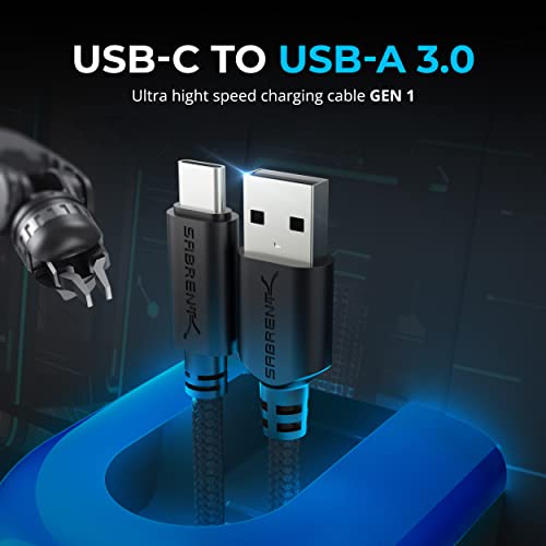 Sabrent USB-C Fast Charging Cable 3-Pack 1.8m
