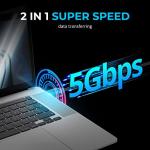 Sabrent USB-C Fast Charging Cable 3-Pack 1.8m