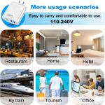 65W Dual-Port USB-C Charger with Fast Charge Cable