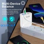 65W Dual-Port USB-C Charger with Fast Charge Cable