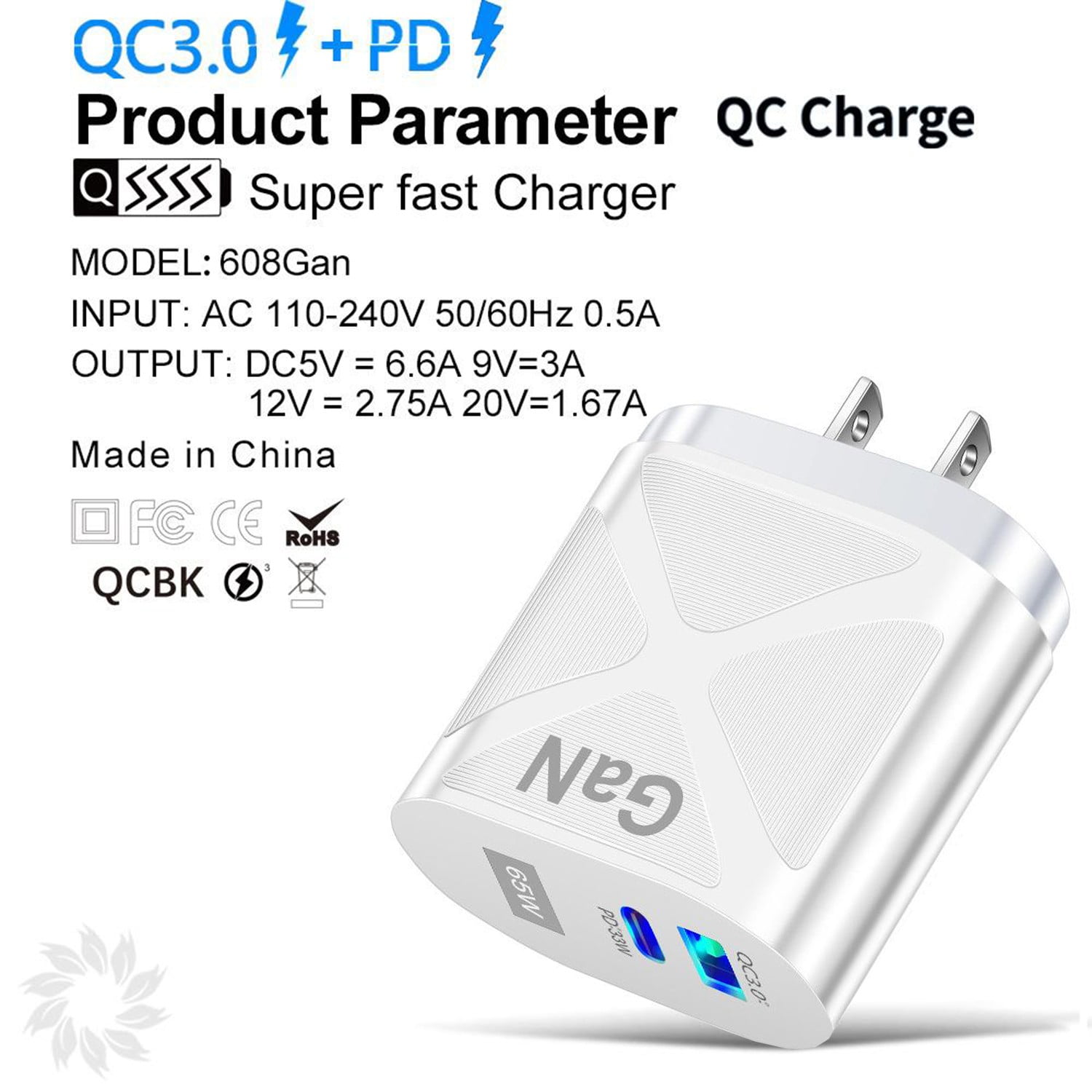 Fast USB C Charger Set with Cable
