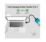 30cm Fast Charging Braided USB-C Cables