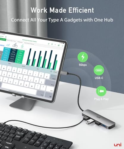 4-Port USB-C Hub for Compatible Devices