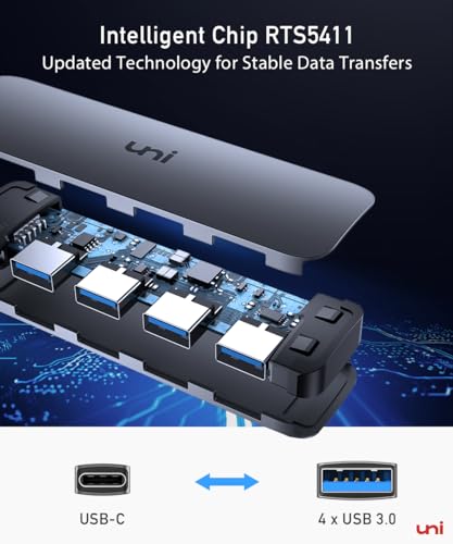 4-Port USB-C Hub for Compatible Devices
