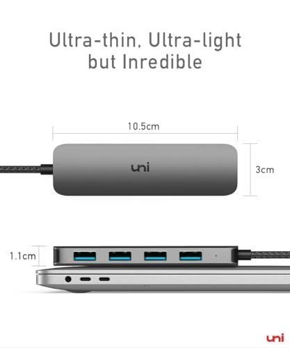 4-Port USB-C Hub for Compatible Devices